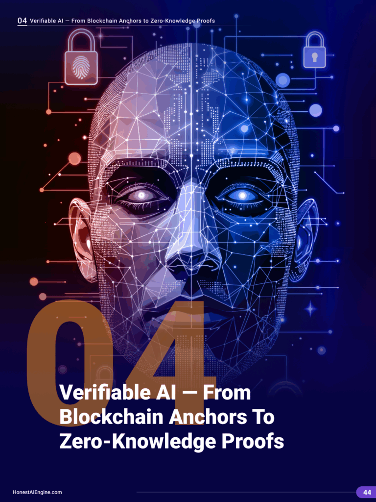 Chapter 4 Verifiable AI — From Blockchain Anchors to Zero-Knowledge Proofs Chapter 4: Verifiable AI — From Blockchain Anchors To Zero-Knowledge Proofs