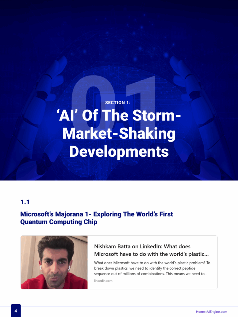 AI’ of the Storm – Market-Shaking Developments AI’ Of The Storm – Market-Shaking Developments