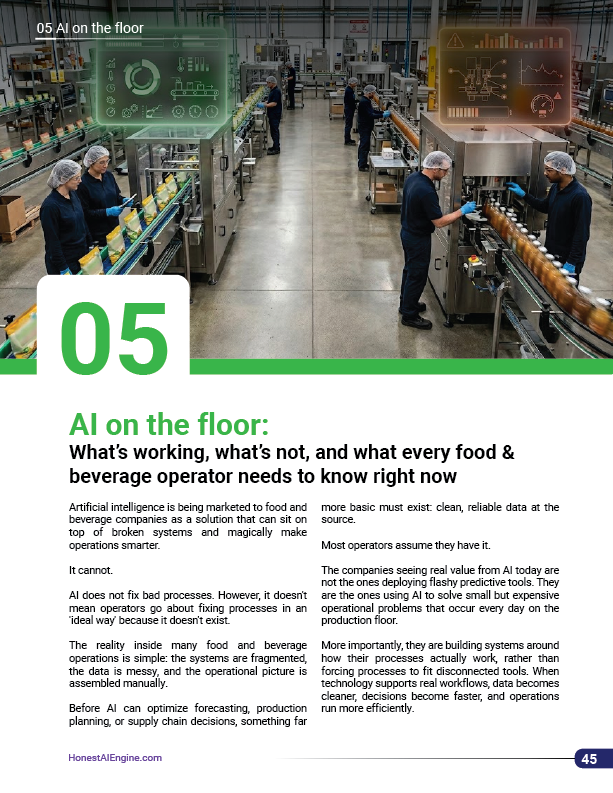 AI on the Floor: What’s Working, What’s Not, and What Every Food & Beverage Operator Needs to Know Right Now