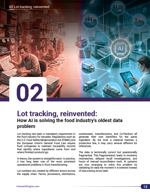 Lot Tracking, Reinvented: How AI Is Solving the Food Industry’s Oldest Data Problem