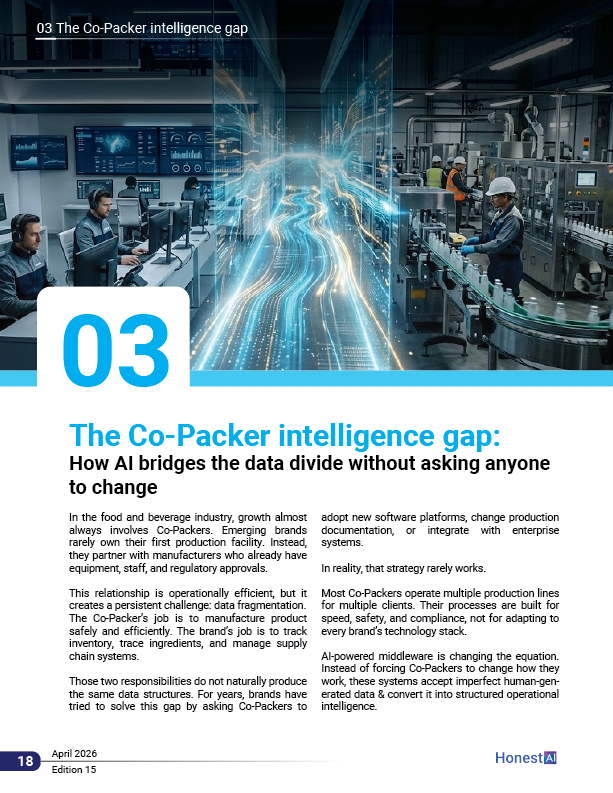 The Co-Packer Intelligence Gap: How AI Bridges the Data Divide Without Asking Anyone to Change