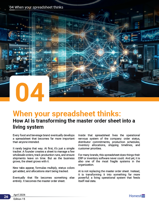 When Your Spreadsheet Thinks: How AI Is Transforming the Master Order Sheet Into a Living System