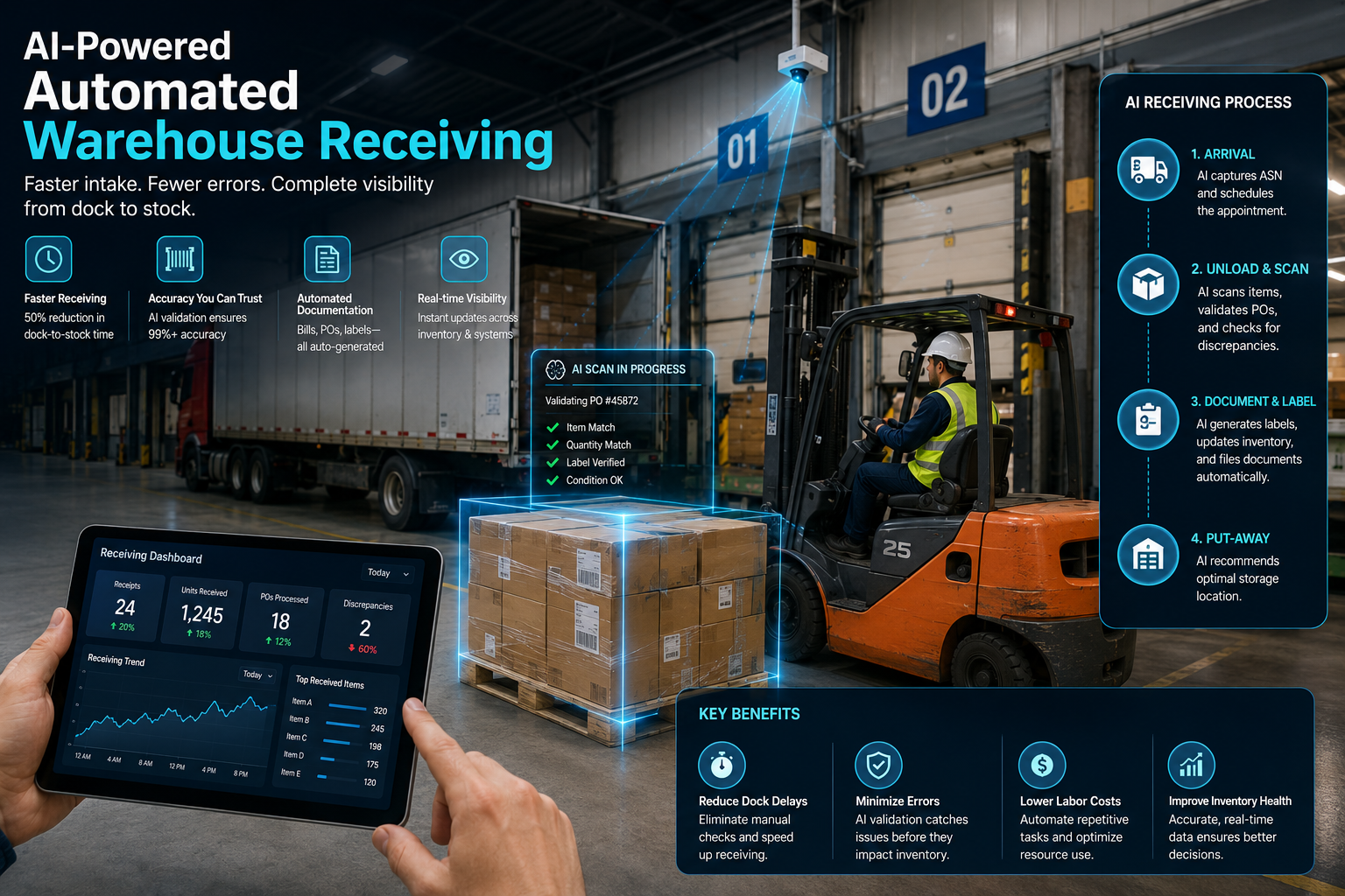 AI Automated Warehouse Receiving