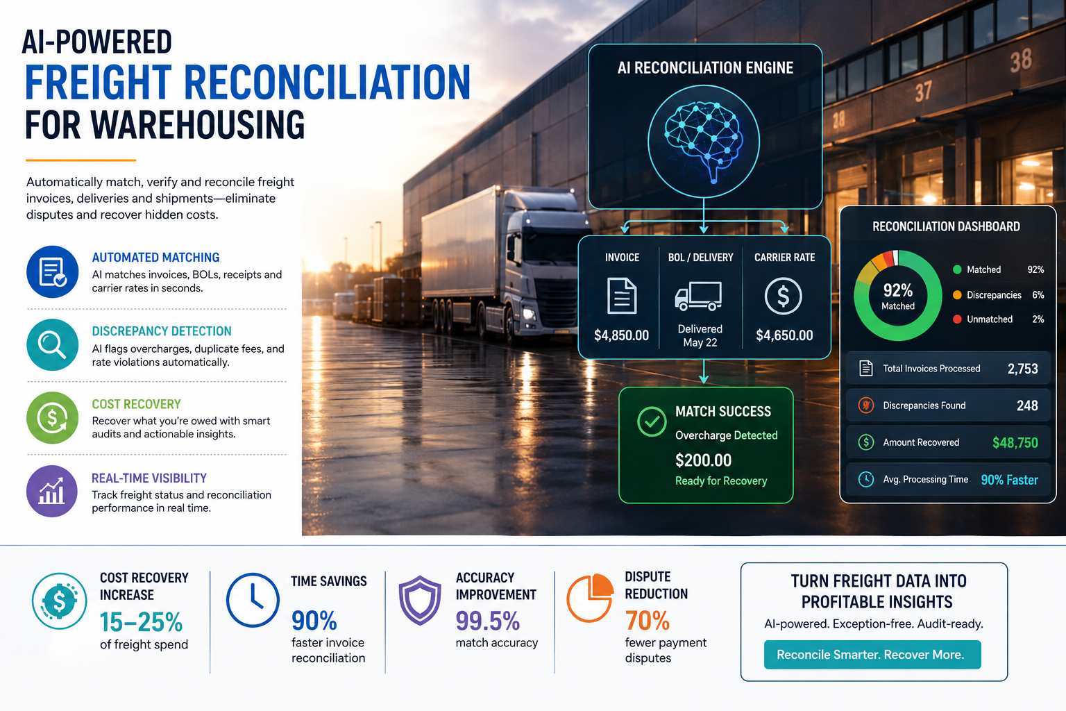 AI Freight Reconciliation in Warehousing