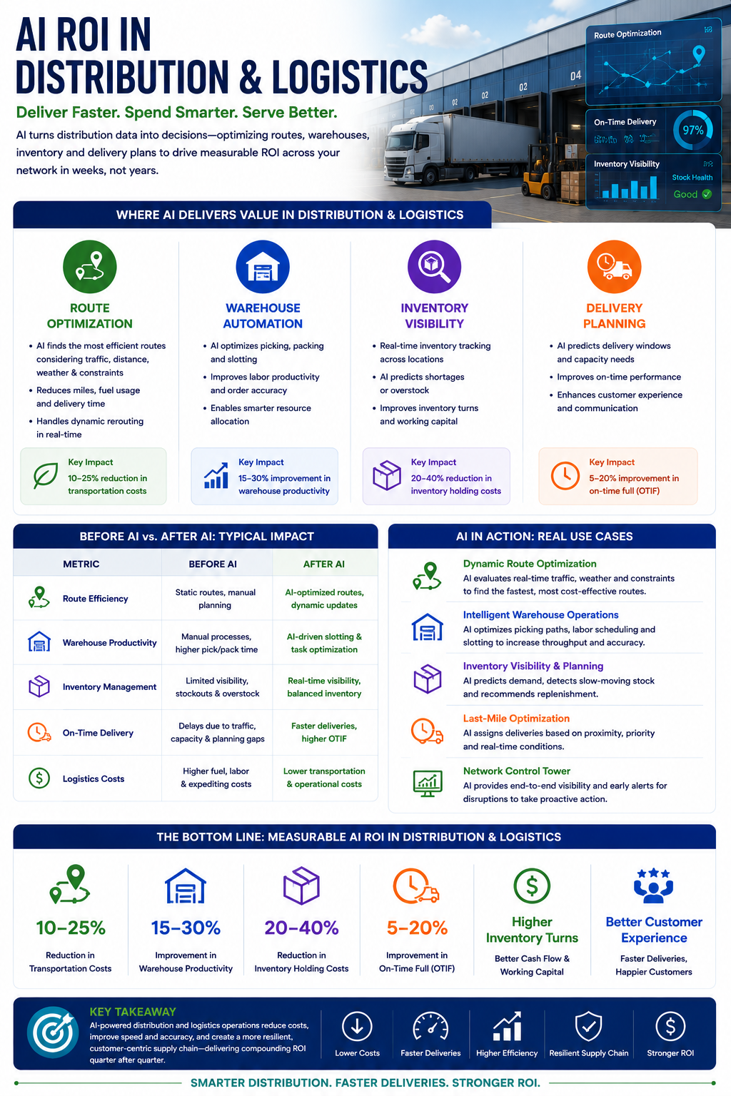 AI ROI in distribution and finance operations