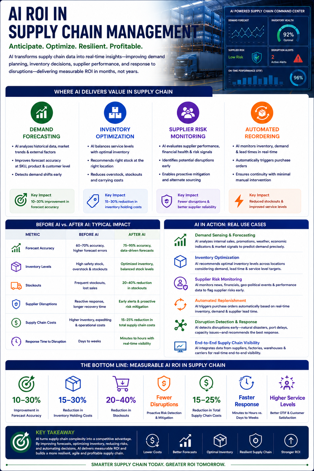 AI ROI in supply chain and operations — forecasting and logistics