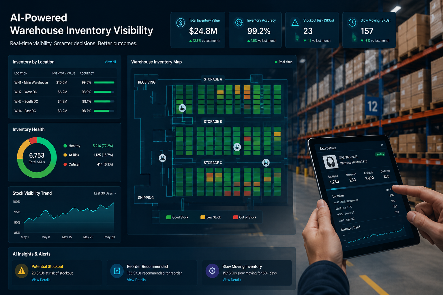 AI Warehouse Inventory Visibility