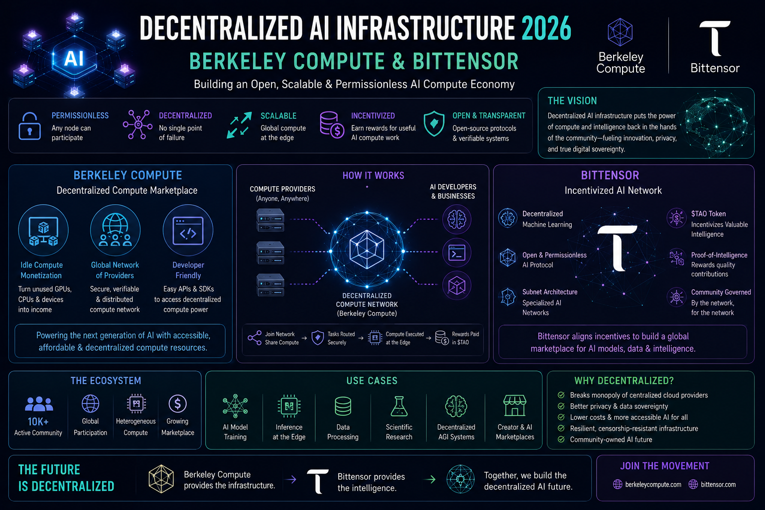 Decentralized AI Infrastructure 2026 - Berkeley Compute and Bittensor