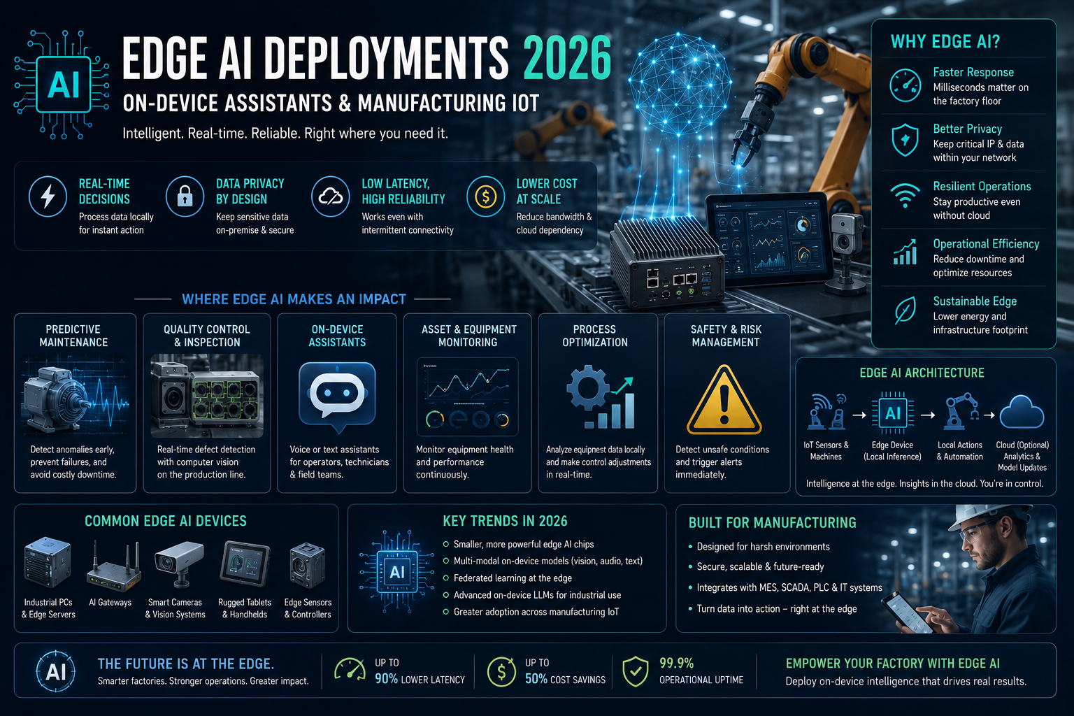 Edge AI Deployments 2026 - On-Device Assistants and Manufacturing IoT