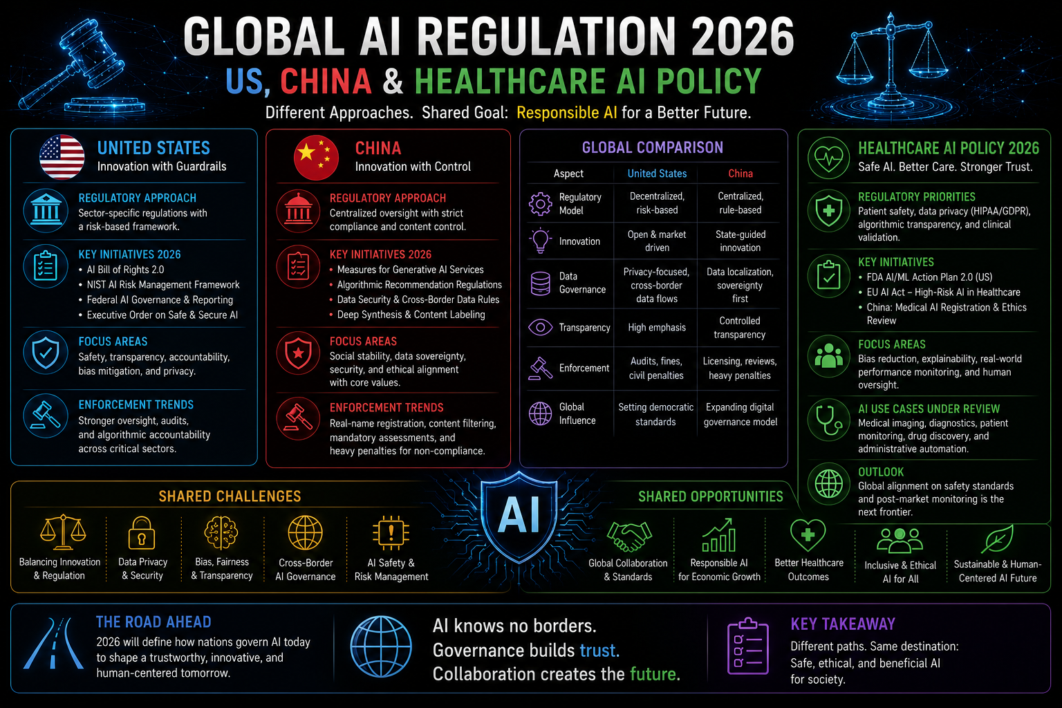 Global AI Regulation News 2026 - US, China and Healthcare Frameworks